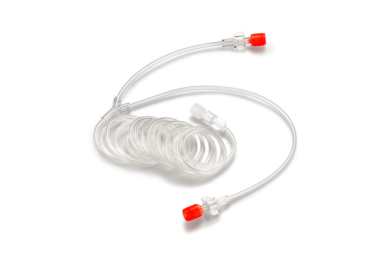 High-Pressure Contrast Injection Extension Tube Y-tube