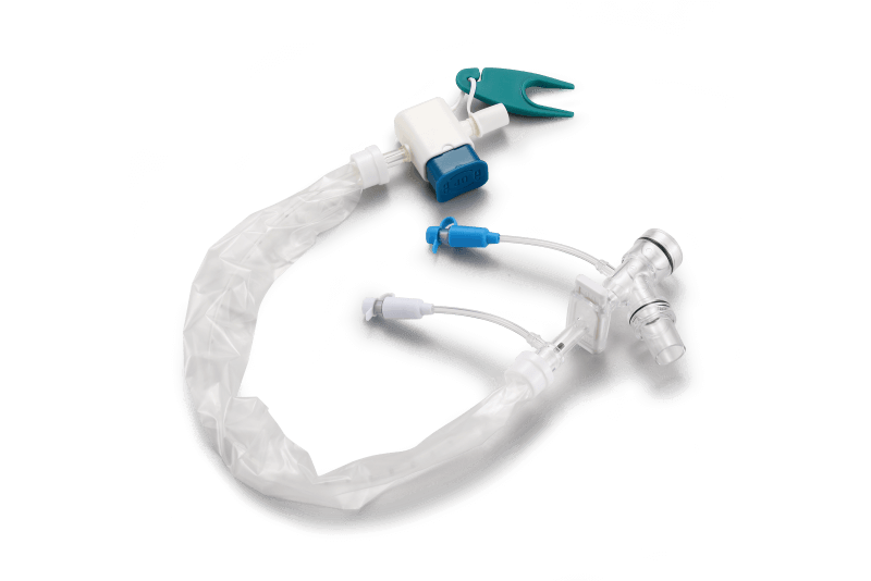 closed suction catheter Y-type with protective sleeve