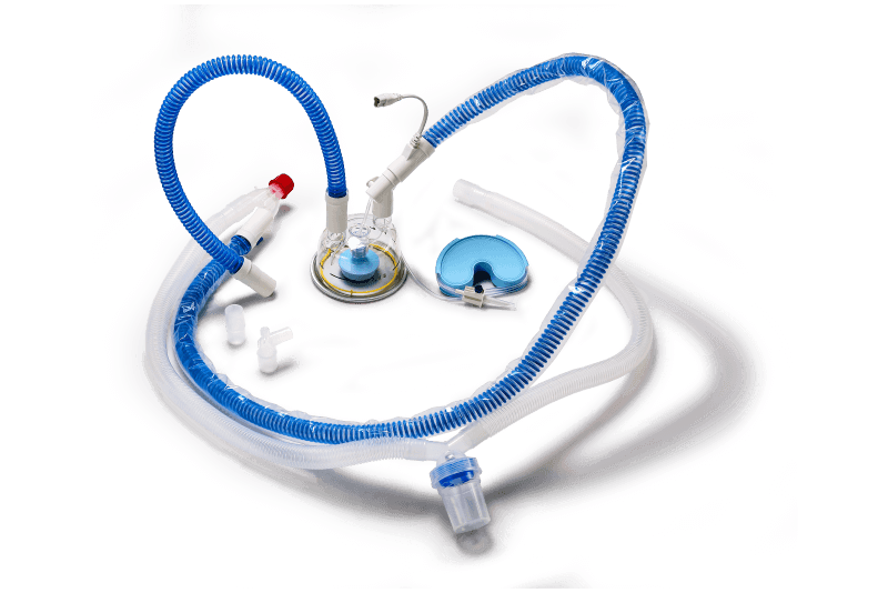 heated breathing circuit with built-in heating wire for ICU