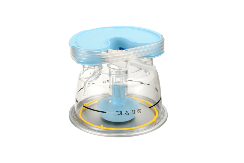 respiratory humidifier chamber for ventilator gas humidification
