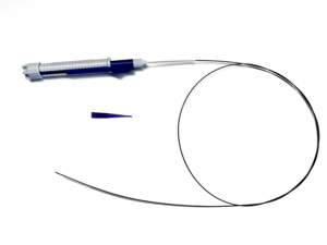 nitinol endoscopic stone retrieval basket with 360° rotatable handle